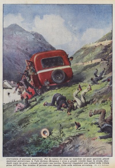 Het avontuur van veertig Mantovani door Achille Beltrame