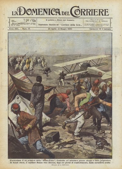 Het avontuur van een piloot van Rome naar Tokio door Achille Beltrame