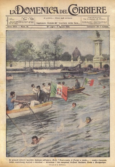 De grote Italiaanse sportoverwinningen in het buitenland door Achille Beltrame