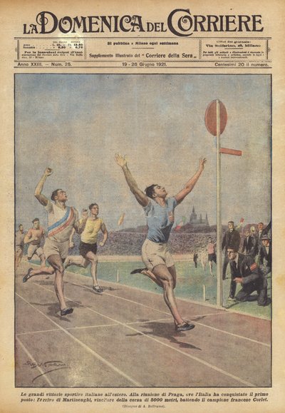 De grote Italiaanse sportoverwinningen in het buitenland door Achille Beltrame