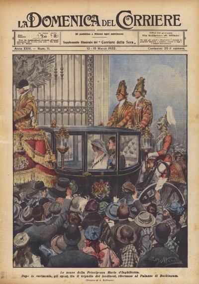 Het huwelijk van prinses Maria van Engeland door Achille Beltrame