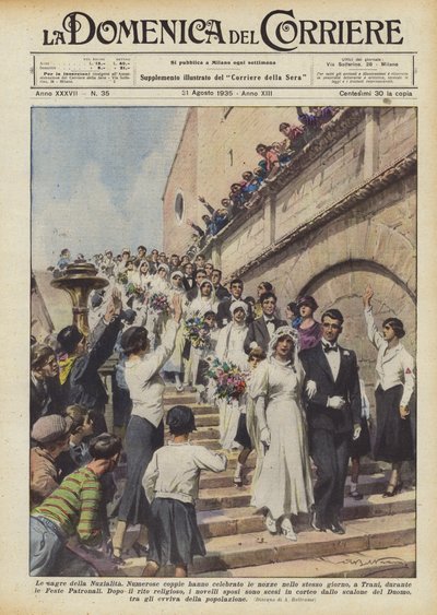 De feesten van het huwelijk door Achille Beltrame