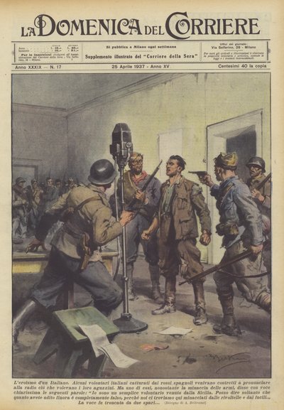 Het heldendom van een Italiaan door Achille Beltrame