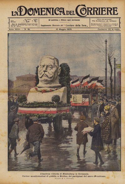De onverwachte overwinning van Hindenburg in Duitsland door Achille Beltrame