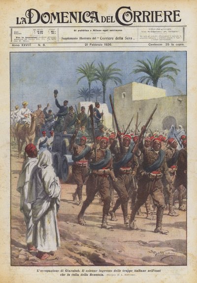De bezetting van Giarabub door Achille Beltrame