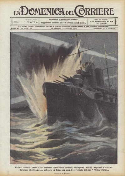 Italiaanse zeelieden door Achille Beltrame