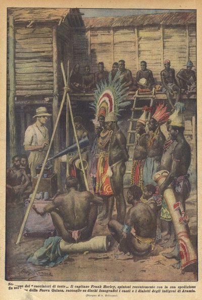 In het land van de koppensnellers door Achille Beltrame