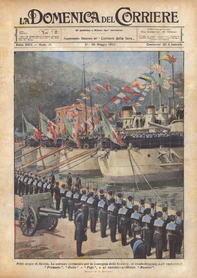 In de wateren van Spezia door Achille Beltrame