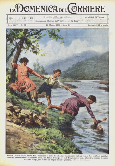 Kleine Italianen van het Nieuwe Tijdperk door Achille Beltrame
