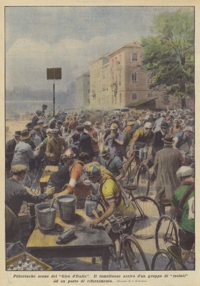 Schilderachtige scènes van de Giro d