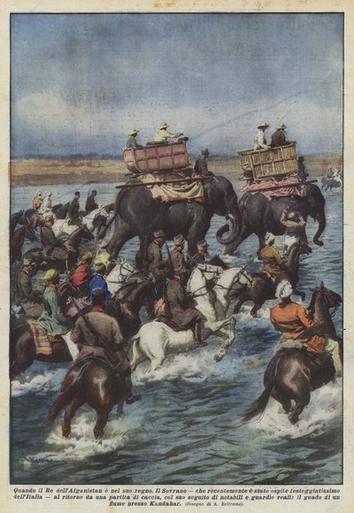 Wanneer de koning van Afghanistan in zijn koninkrijk is door Achille Beltrame