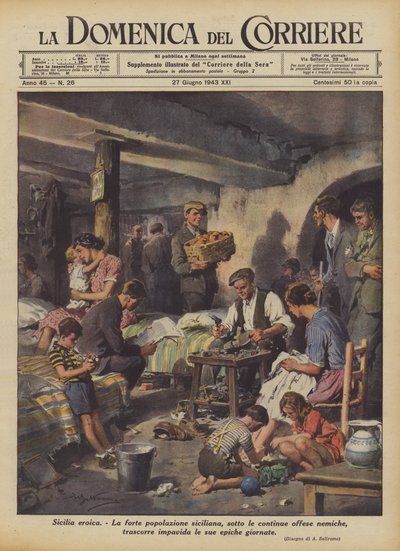 Heroïsch Sicilië door Achille Beltrame