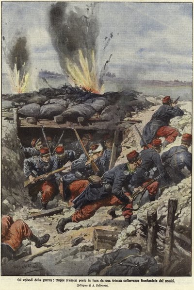 De gebeurtenissen van de oorlog door Achille Beltrame