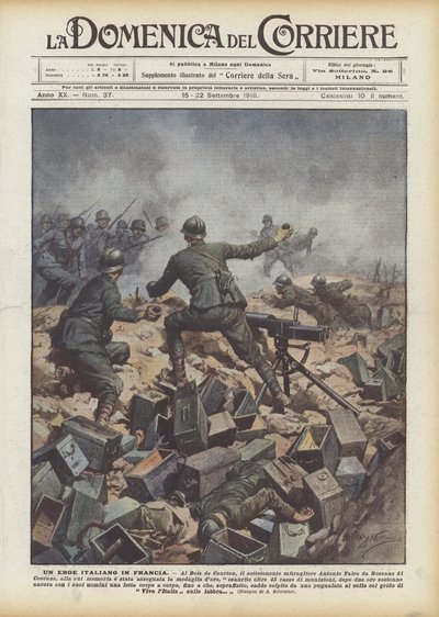 Een Italiaanse held in Frankrijk door Achille Beltrame