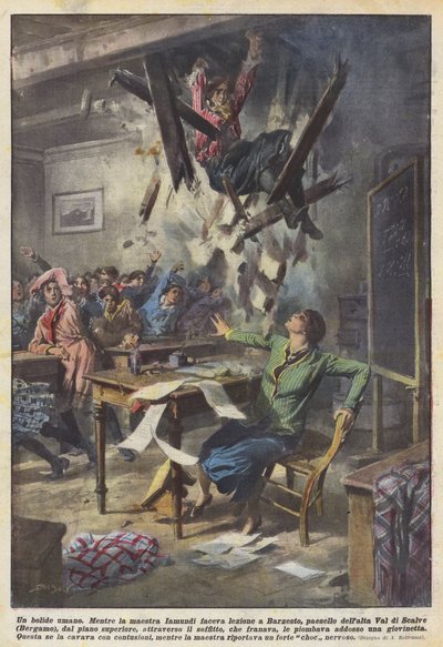 Een menselijke meteoor door Achille Beltrame