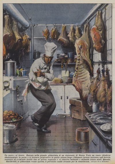Een kok in de kou door Achille Beltrame