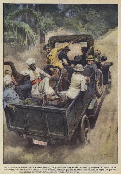Een drama in een vrachtwagen door Achille Beltrame