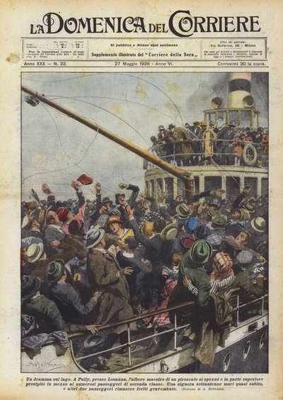 Een drama op het meer door Achille Beltrame