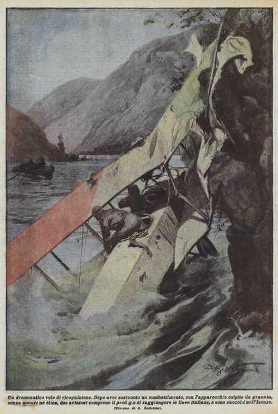 Een dramatische verkenningsvlucht door Achille Beltrame