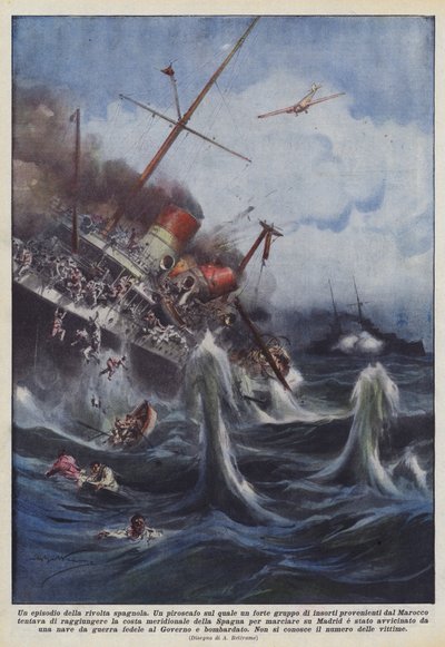 Een episode van de Spaanse opstand door Achille Beltrame