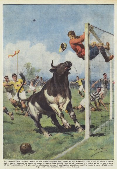 Een ongenodigde speler door Achille Beltrame