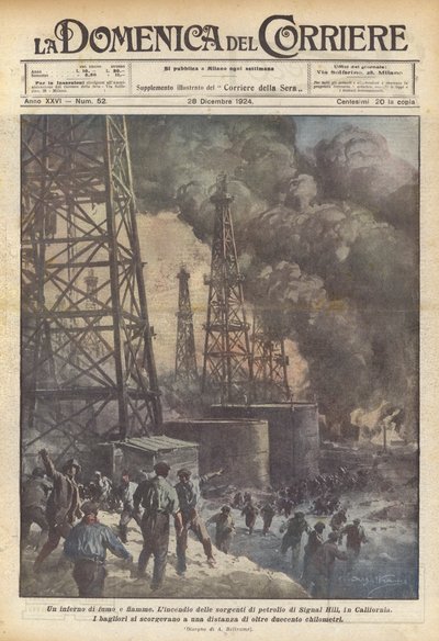 Een hel van rook en vlammen door Achille Beltrame