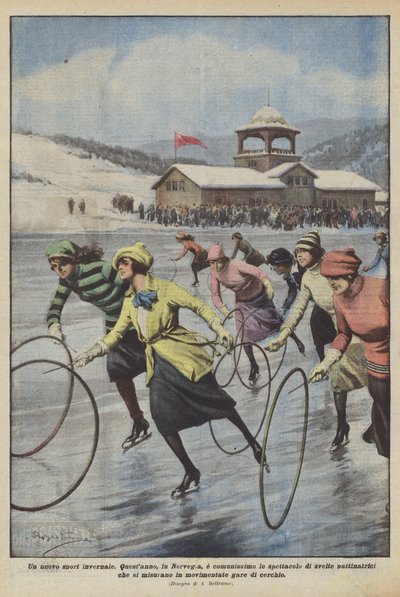 Een nieuwe wintersport door Achille Beltrame