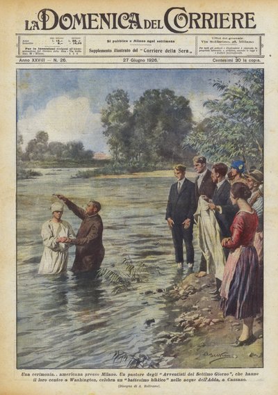 Een Amerikaanse ceremonie nabij Milaan door Achille Beltrame