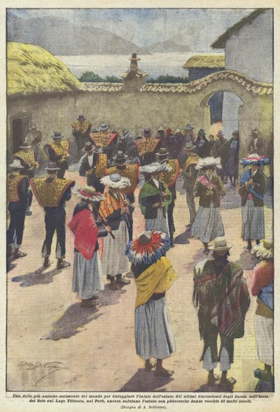 Een van de oudste ceremonies ter wereld om het begin van de zomer te vieren door Achille Beltrame