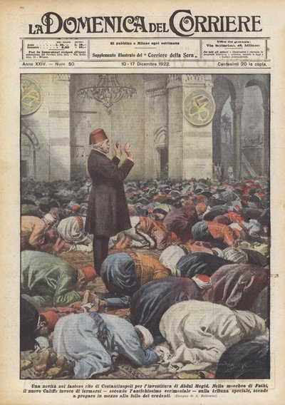 Een nieuwigheid in de weelderige ceremonie van Constantinopel voor de investituur van Abdul Megid door Achille Beltrame