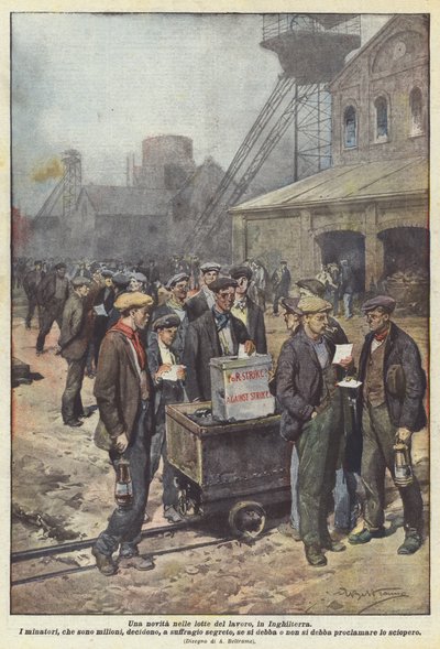Een nieuwigheid in de arbeidsstrijd in Engeland door Achille Beltrame