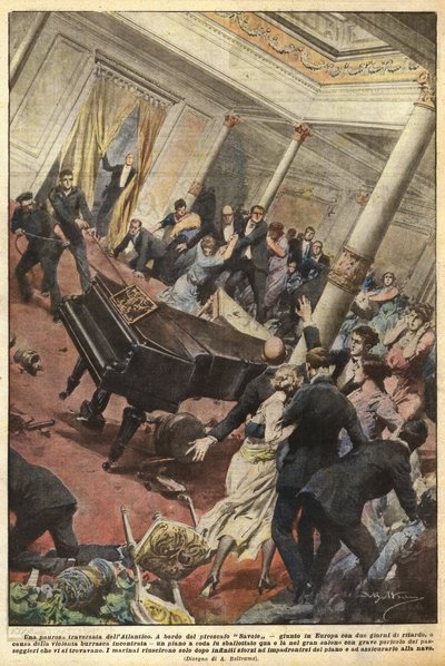 Een angstaanjagende oversteek van de Atlantische Oceaan door Achille Beltrame