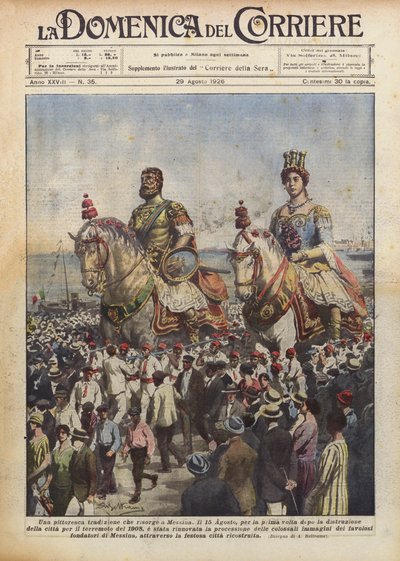 Een pittoreske traditie die herleeft in Messina door Achille Beltrame