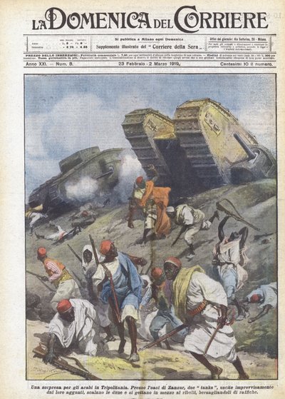 Een verrassing voor de Arabieren in Tripolitanië door Achille Beltrame