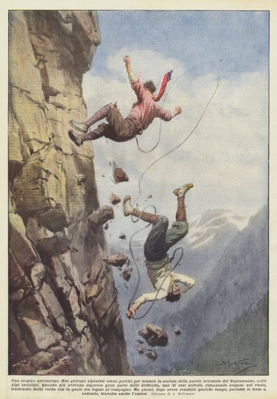 Een tragische beklimming door Achille Beltrame