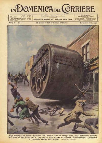 Een lawine van ijzer door Achille Beltrame