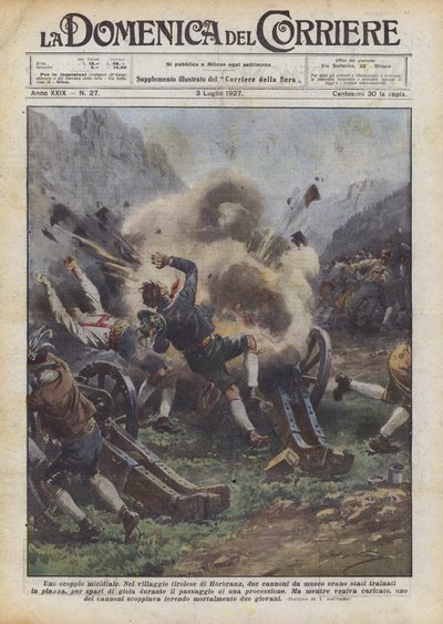 Een dodelijke explosie door Achille Beltrame