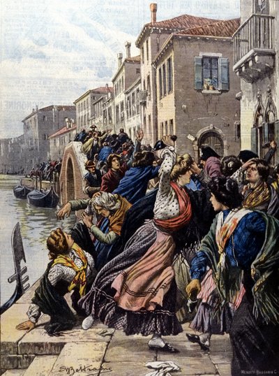 Venetië: Sigarenstaking door Achille Beltrame