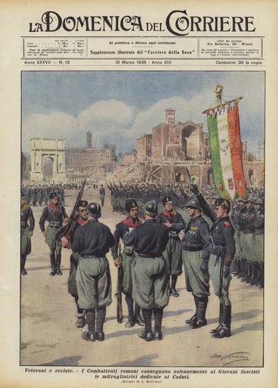 Veteranen en rekruten door Achille Beltrame