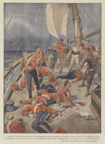 Woedend Aangevallen Voordat Ze Tijd Hadden om te Herladen door Achille Beltrame