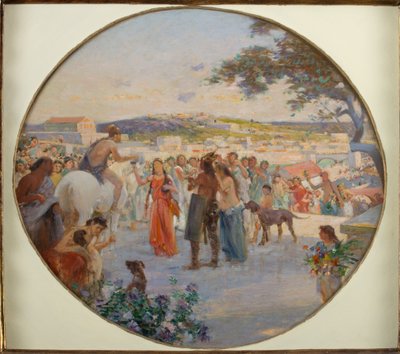 Lentefeest in het oude Rome door Achille Boschi