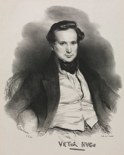 Victor Hugo, 1829 door Achille Devéria