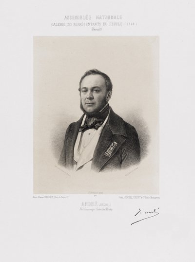 Nationale Assemblee, Galerij Volksvertegenwoordigers - Marie François Joseph Jules André (Hérault) door Achille Devéria