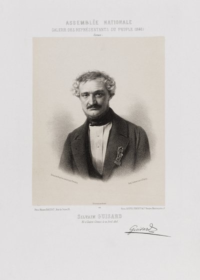 Nationale Assemblee, tribune volksvertegenwoordigers - Sylvain Guizard (Creuse) door Achille Devéria