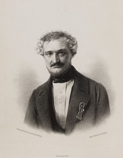 Nationale Assemblee, galerij van volksvertegenwoordigers - Sylvain Guizard door Achille Devéria