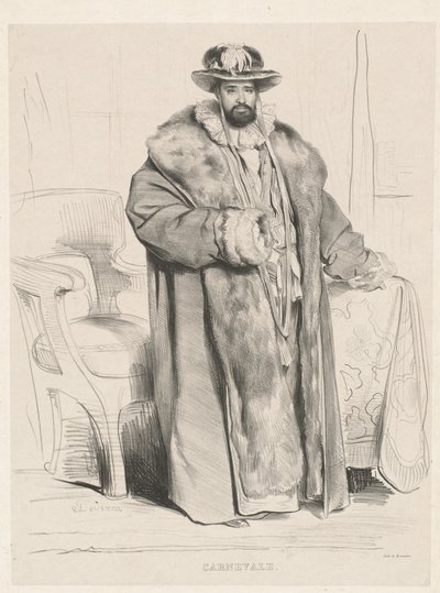 Carnaval door Achille Devéria