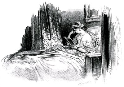 Madame Bovary voor de roman van Gustave Flaubert door Achille Devéria
