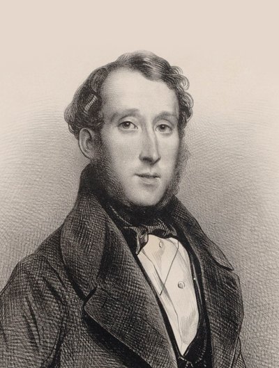 Portret van pianist en componist George Alexander Osborne 1806-1893 door Achille Devéria