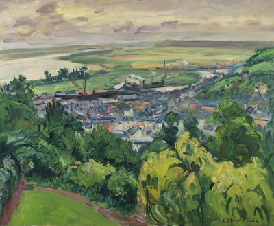 Landschap in Honfleur door Achille Emile Othon Friesz