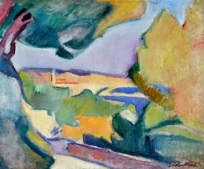 Mediterraan landschap, ca.1907 door Achille Emile Othon Friesz
